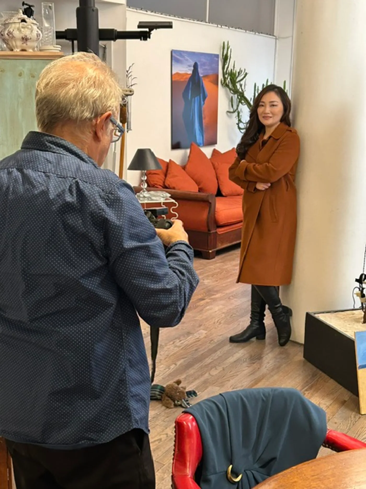 ADin art-directing a brand photo shoot